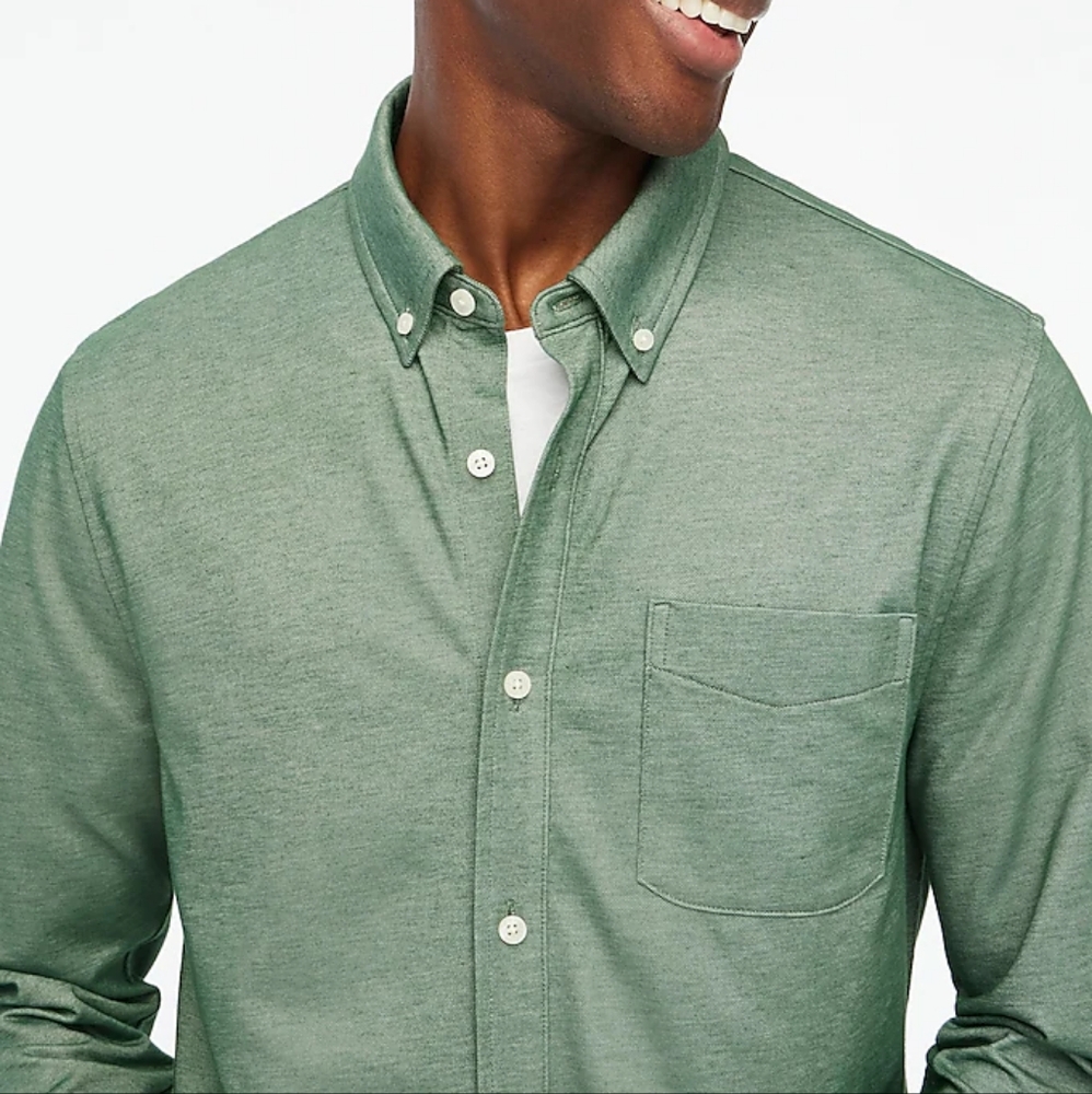 Performance knit oxford shirt